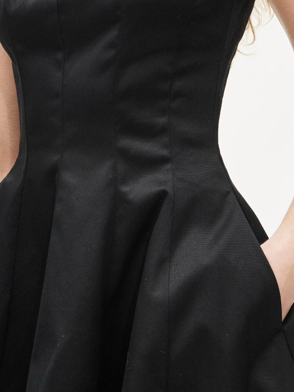 J. Crew Black Pleated Mini Dress 10 NWT - Picture 2 of 8